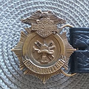 Harley-Davidson Firefighter Belt Buckle